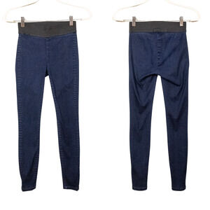 AGOLDE Dark Wash Stretch Pull-On Skinny Jeggings Jeans Ankle Length Women's 25